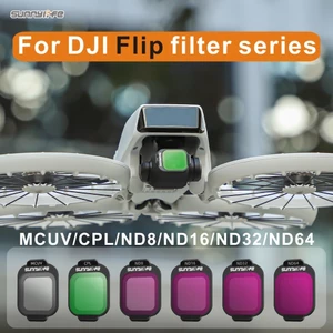 Dành cho Bộ lọc DJI LitoX1 / FLIP, Bộ lọc ND64 / ND8, Bộ lọc ND16 máy ảnh trên không Vlog, Bảo vệ ống kính MCUV, Phụ kiện ống kính lật