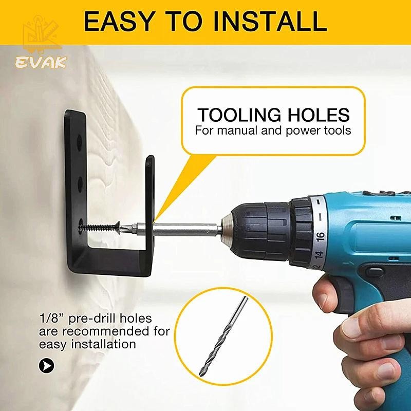Alittlesetrtu 2x4 Cửa Rào Chắn Chân Đế Thanh An Ninh Chữ U Giá Đỡ Thiết Bị Hạng Nặng Khóa Đêm Cửa Rào Chắn Cửa Gia Cố Chân Đế VN