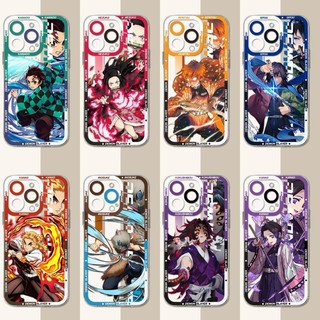 Ốp Điện Thoại Demon Slayer Tanjiro Cho IPhone 16 Pro Max 15 Plus 16E XR Vỏ Trong Suốt Bảo Vệ Toàn Diện Vintage Chống Rơi Sang Trọng Cản 3D Mềm INS Chống Va Đập