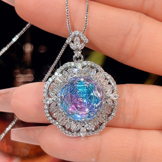 Phong cách châu Âu - Mỹ, đáy đồng mạ vàng, hoa hồng cắt nhiều màu sắc, phù hợp nữ, 14mm
