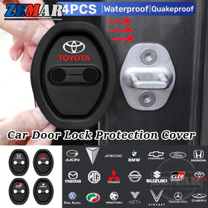 4 Vỏ bảo vệ khóa cửa ô tô bằng silicon Khóa cửa Giảm xóc Phụ kiện im lặng cho nhiều mẫu xe