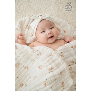 La Pomme SS25 khăn xô muslin la pomme mẫu mới 100*100 T6.0