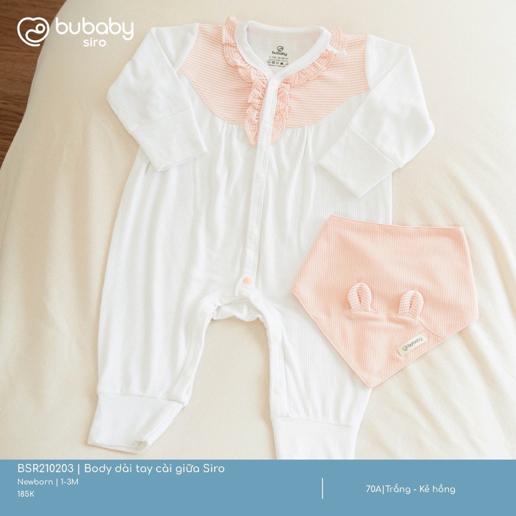 Bubaby BSR210203 Body dài tay cài giữa Siro cho bé T6.0 | Shopee Việt Nam