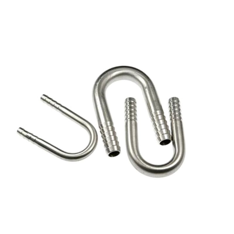 1 Máy Tính 6 / 8 / 10 / 12 / 16 / 20 / 25mm Ống Barb 304 Thép Không Gỉ Hình Chữ U Khuỷu Tay Ống Ống Lắp Nước Khí Dầu Bể Cá