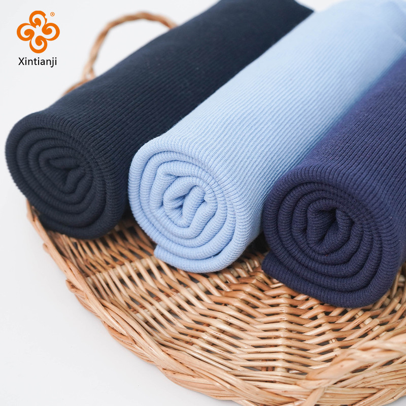 Cotton Spandex Rib Vải Cho Mùa Đông Áo Len Cổ Áo Placket Quần Áo Áo Áo Còng DIY May Phụ Kiện Chất Liệu 50x120cm K302876