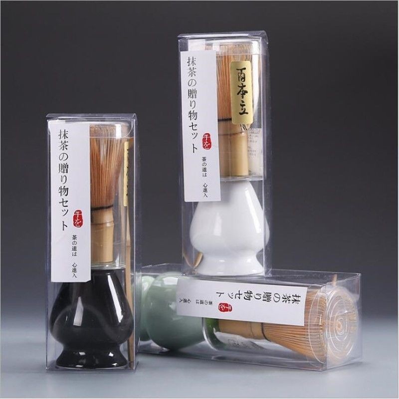 3 Chiếc Matcha Bộ Gốm Sứ Nhật Bản Matcha Trà Xanh Chasen Giá Đỡ Bát Tre Đánh Máy Xay Bàn Chải Dụng Cụ Trà Giá Đỡ Phụ Kiện Trà