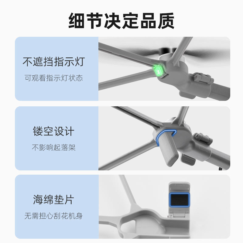 BRDRC Thích Hợp Cho DJI MINI 4 PRO Lưỡi Vòng Bảo Vệ Vỏ Bảo Vệ Cánh Quạt Va Chạm Vòng Phụ Kiện