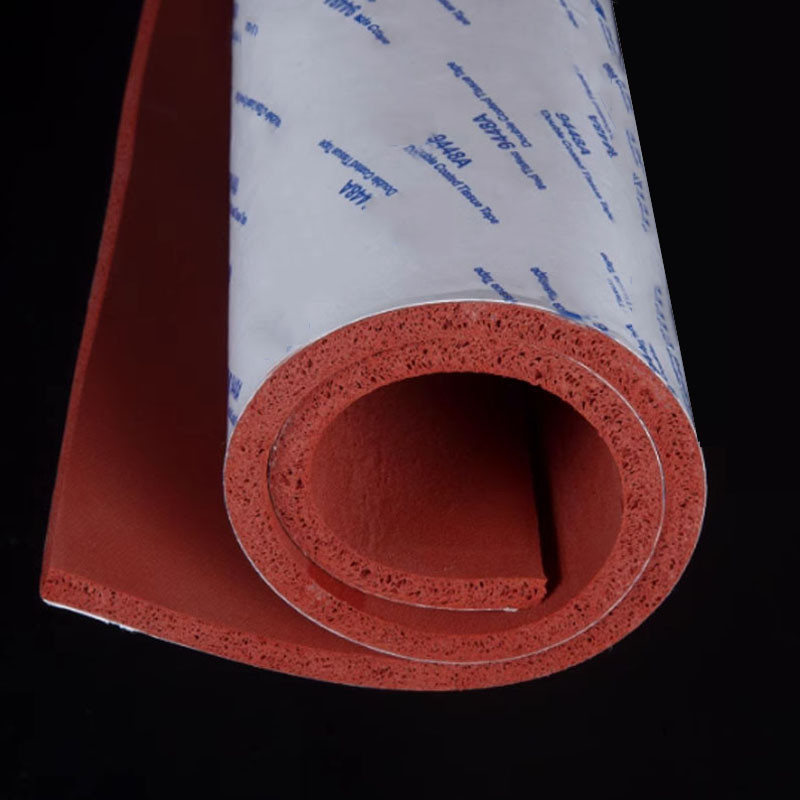Tấm xốp cao su Silione tự dính Tấm xốp silicon mềm màu đỏ Thảm chịu nhiệt độ cao Tấm dày 1 / 2 / 3mm