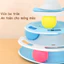 Tháp Bóng Cho Mèo 4 Tầng, Thiết kế UFO, Kèm Lông Vũ Giải Trí, Giảm Stress & Mài Móng, Chất Liệu Bền