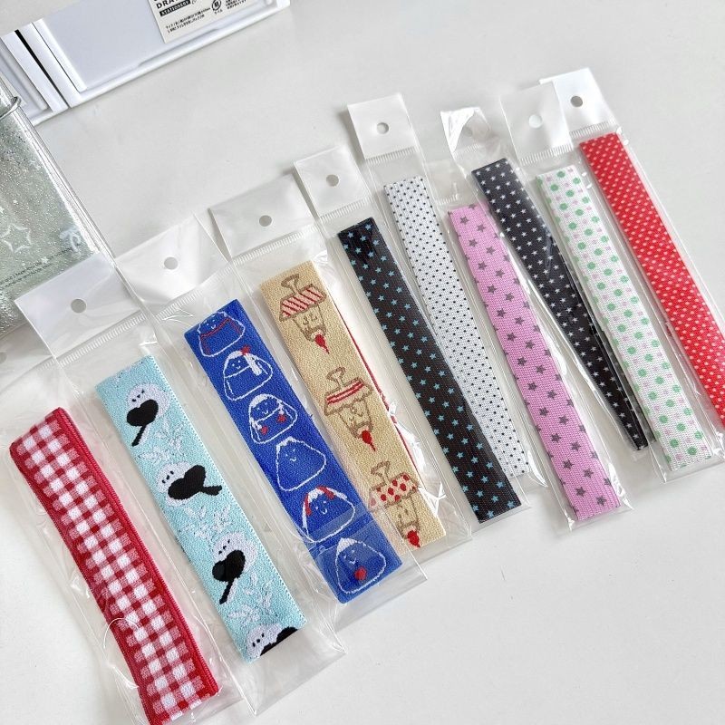 ✨Bộ sưu tập dây đeo sổ tay có giá trị cao m5 Sổ tay DIY Dây đeo trang trí lá rời Sổ tay dây đàn hồi lá cố định 25.6.28
