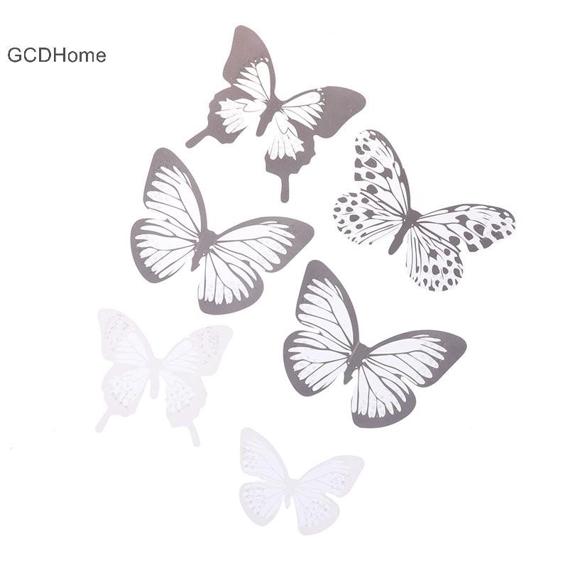Gcdhome 18 Cái / bộ Đen Trắng Pha Lê Dán Tường Nghệ Thuật Đẹp Decal Trang Trí Nhà Cửa Cho Tủ Lạnh Phòng Trẻ Em HOT