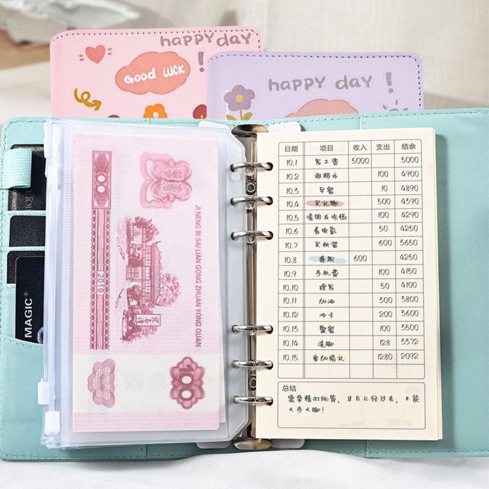 Thử thách tiết kiệm chất kết dính THFENG, với khóa mật khẩu Phong bì PU Tiết kiệm tiền Challeng, Quà tặng Chất kết dính ngân sách có thể tái sử dụng chống nước dung tích lớn cho trẻ em