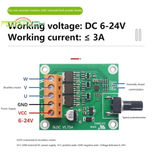 Bảng điều khiển động cơ không chổi than chất lượng cao 6V12V24 Volt CD Drive Fan Motor Governor Phụ kiện DIY [MỚI]