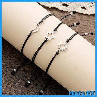 Marset Vòng Tay Quyến Rũ Cho Người Bạn Thân Nhất Tình Bạn Chị Em 3 Bộ Thẻ Vòng Tay Dệt Đính Hạt Lắc Tay Trang Sức May Mắn