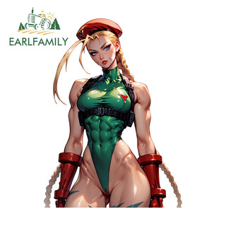 EARLFAMILY Street Fighter Anime Xe Dán Cá Tính Ván Trượt Xe Máy Kính Chắn Gió Vinyl Decal Tắc Xước Chống Thấm Nước Hàng Ô Tô