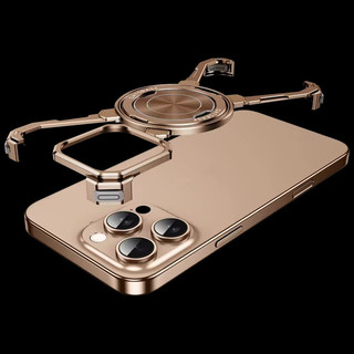 [JLK] Ốp Bảo Vệ Không Khung Nhôm Cho Iphone 16 15 14 13 Pro Max Magentic Sạc Không Dây 360° Ốp điện thoại có thể xoay được