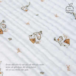 La Pomme SS25 khăn xô muslin la pomme mẫu mới 100*100 T6.0