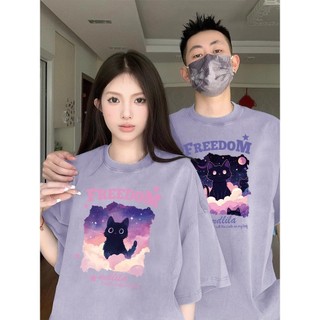 2025 Thương Hiệu Mới 100% Cotton Unisex Áo Thun Nữ Tay Ngắn Nam Nữ Baggy Cổ Tròn In Hình Độc Đáo Cặp Đôi Tee