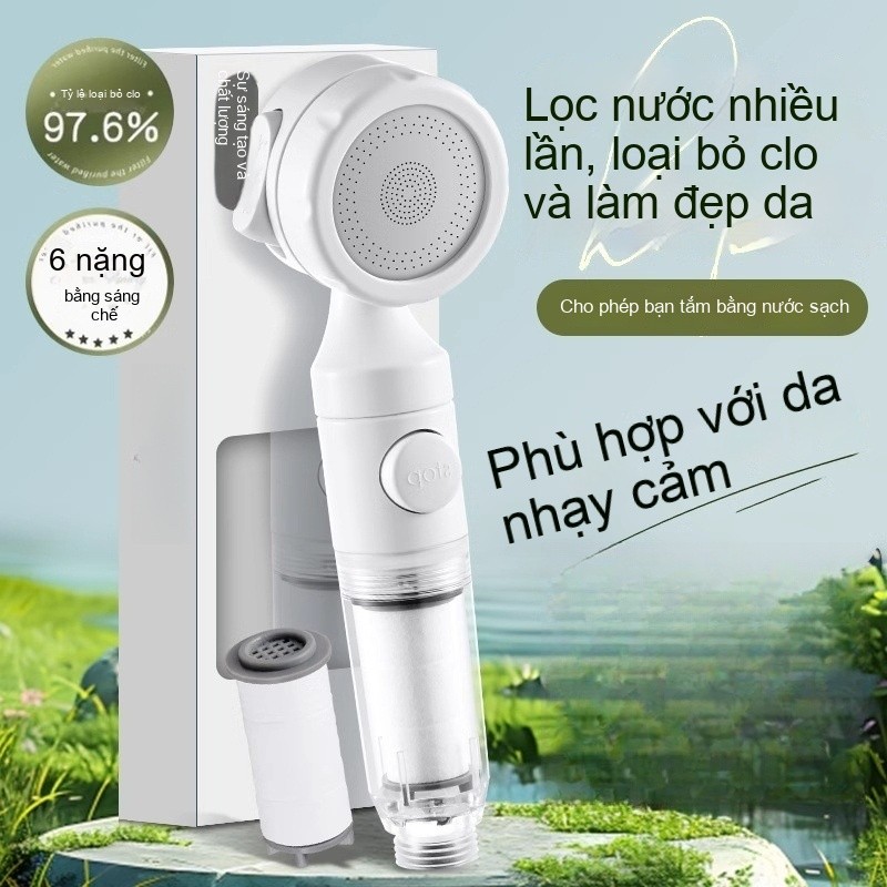 Bộ lọc đầu vòi hoa sen cầm tay Máy phun vòi hoa sen cầm tay 3 chế độ phun nước cho du lịch