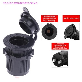 Toplanswatchstore 12V-24V Ổ cắm điện ô tô chống nước Ổ cắm thụ thể Phụ kiện ô tô cho ô tô Thuyền xe máy VN