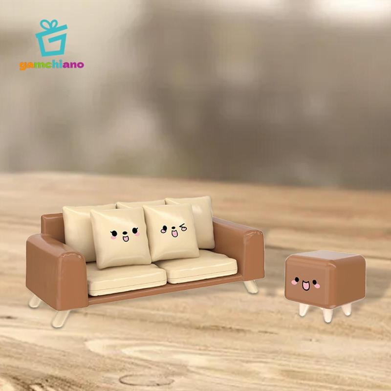 Gamchiano Cho Tỉ Lệ 1: 6 1: 12 Nhà Búp Bê Sofa Nhà Búp Bê DIY Trang Trí Phòng Ngủ Phong Cảnh Đồ Dùng Gia Đình Phụ Kiện Búp Bê Mô Hình Mini