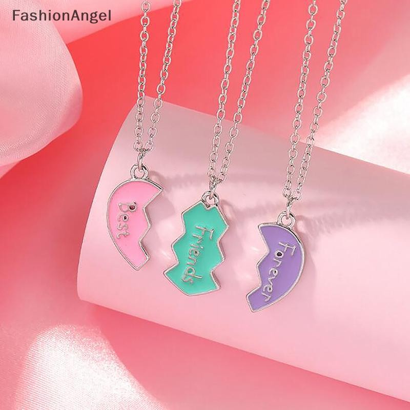 Fashionangel 1 Bộ Vòng Cổ BFF Cho Chị BFF Sinh Nhật Tình Bạn Trang Sức Quà Tặng Người Bạn Thân Nhất Mãi Mãi Vòng Cổ Cho 3 Cô Gái Phù Hợp Với Trái Tim Mặt Dây Chuyền VN