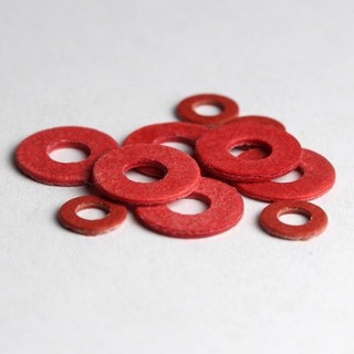 ((LXY) vòng đệm，Long đền，Miếng đệm cách nhiệt (Red Meson) Miếng đệm giấy thép đỏ Vòng phẳng màu đỏ M2 / M2.5 / M3M3.5 / M4 / M5 / M6 / M8 L: 5-16mm (RM-VN-1)