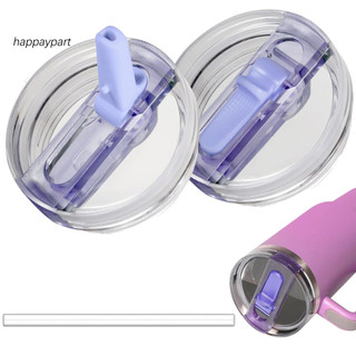 Happaypart| Nắp nhựa không chứa Bpa Thay thế nắp chống rò rỉ 40 Oz Tumbler Nắp ống hút lật Chống rò rỉ Bpa thay thế cho nước ép trà sữa Nắp cốc có thể tái sử dụng cho Đông Nam