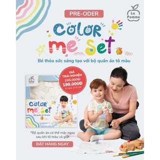 La Pomme Bộ cộc tay La Pomme Cùng bé tô màu 12m-5y T6.0