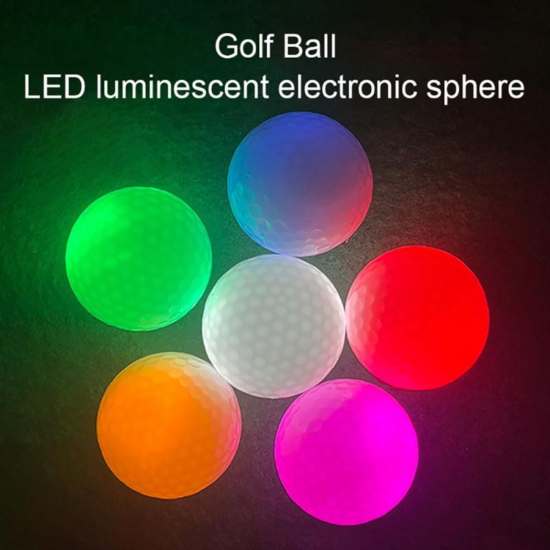Bóng LED Golf Dạ Quang Phát Sáng Bóng Golf Flourescent Lâu Dài Bóng Dạ Quang Phát Sáng Trong Bóng Tối Để Tập Đêm