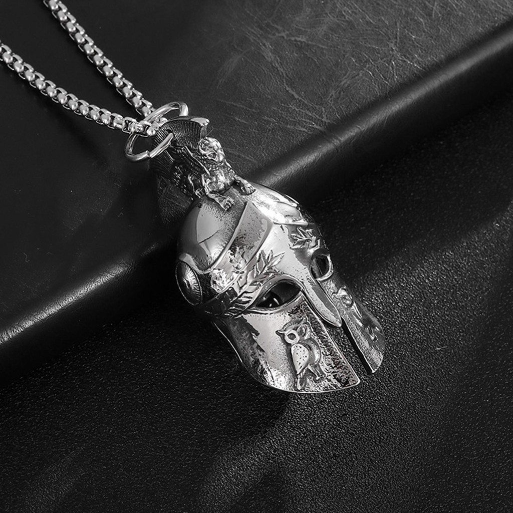 Chuông cưỡi ngựa may mắn Chiến binh La Mã Sparta Guardian Bell Mặt dây chuyền bằng thép không gỉ 3D có âm thanh trong suốt cho xe máy và xe đạp pomervn