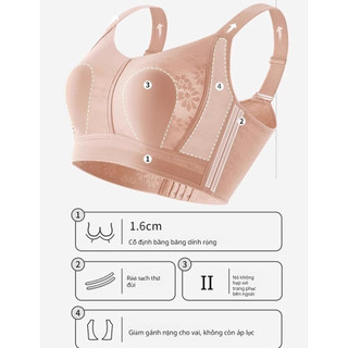 『Brelira』Minimizer Bra Non-wired sports bra Plus Size Light Thin Petal Bra full coverage Lingerie Wireless Anti-Sagging Large Size Underwear