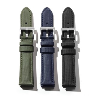 Dây đeo đồng hồ Nylon bằng da đơn giản 20mm 22mm cho SEIKO Diver cho dây đeo đồng hồ cơ thạch anh Phát hành nhanh Dây đeo đồng hồ da bò chính hãng dành cho nam nữ Vòng tay khâu mềm