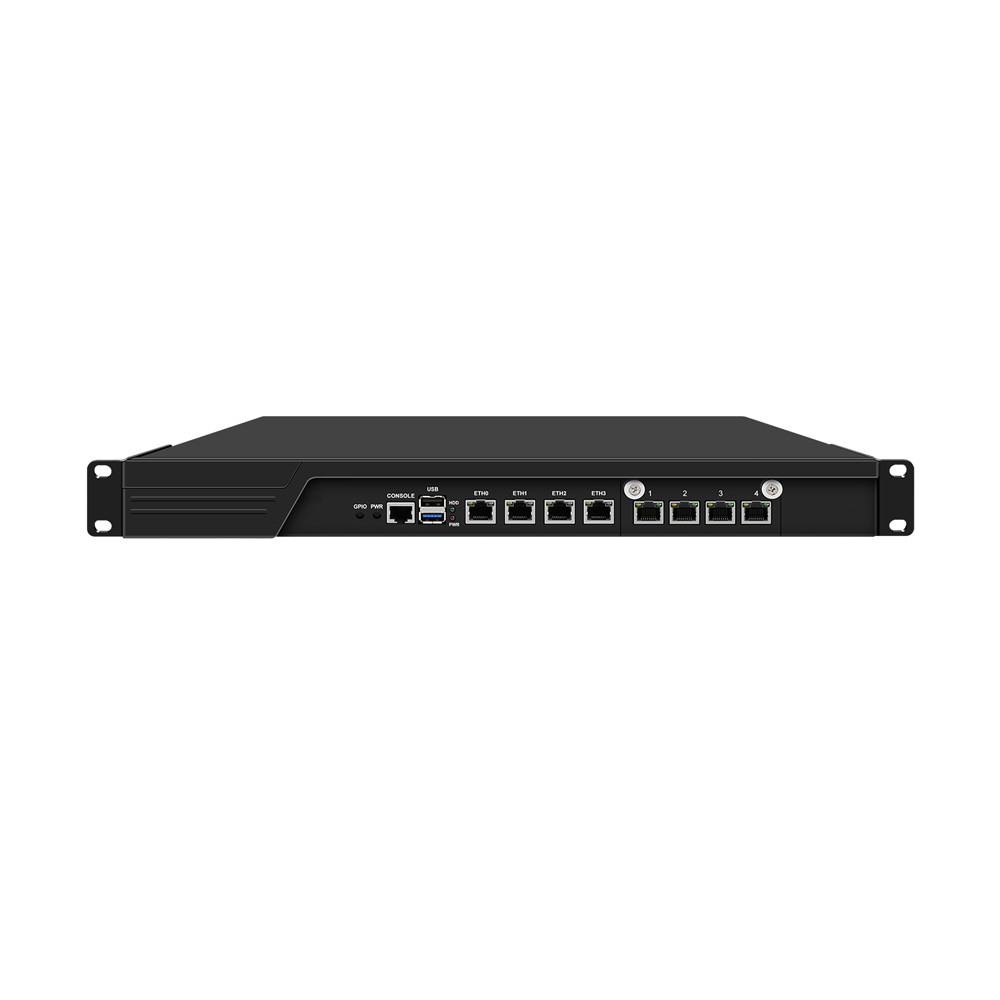 HUNSN 1U Firewall Appliance with Redundancy Power Supply, Intel N100 ...
