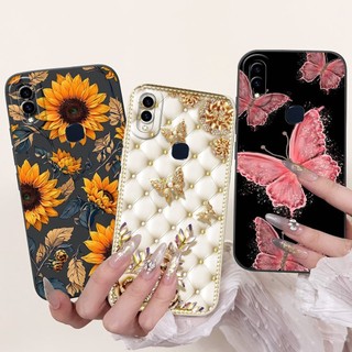Dành Cho Vivo V11i V11 Pro V11 Ốp Điện Thoại Vivo 1804 1806 1814 Vỏ Sang Trọng Nữ Tính Thời Trang Hoa Cúc Ốp Lưng Silicon Lỏng Mềm