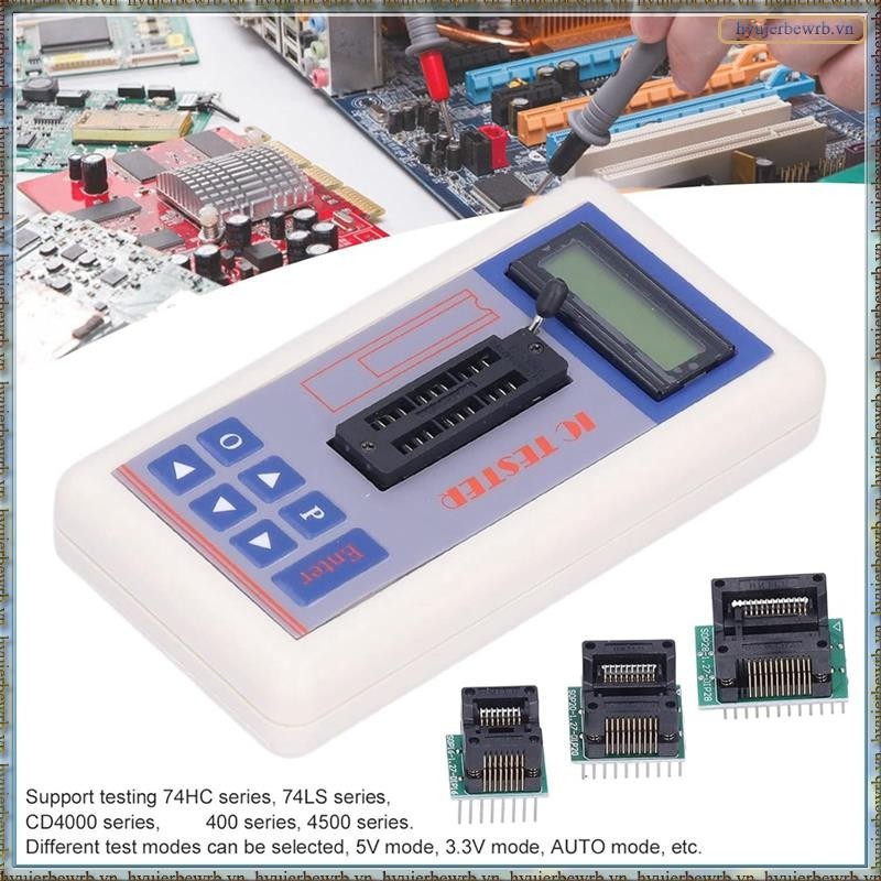 [R M O P] Máy kiểm tra mạch tích hợp, Máy kiểm tra tụ điện IC Transistor, Máy dò kiểm tra Diode, với chế độ AUTO 5V 3.3V