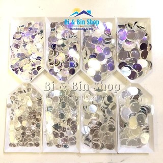 10g Kim Sa Treo Tròn Lỗ Lệch Loại Đẹp Đính Kết Trang Phục, Làm Phụ Kiện Thời Trang