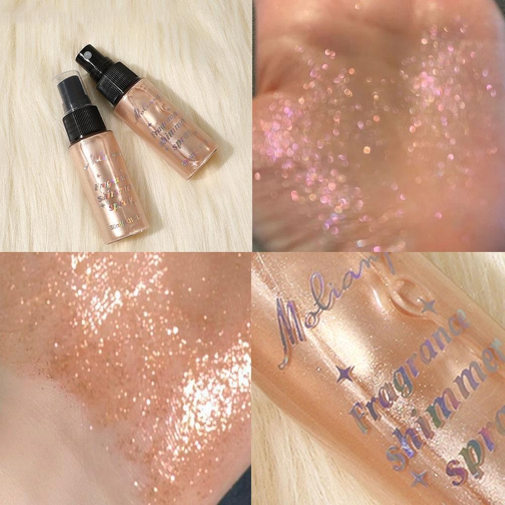 Chất Lỏng Body Highlighting Shimmer Oil Trang Điểm 5 Màu Lotion Mỹ Phẩm Xịt Phát Sáng Lấp Lánh Glow H3