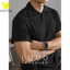 YHTN áo polo nam big size cao cấp áo thun bolo form rộng có cổ bigsize tay lỡ plo ngắn áo polo nam đen