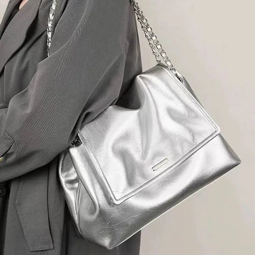 Túi xích Túi Tote Túi đeo vai đơn giản Túi đeo chéo Túi bên Túi đeo vai Túi nách Túi chống thấm nước Túi đi lại Túi đeo chéo Túi bạc Niche