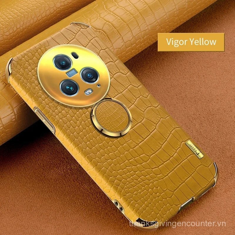 Từ Giá Đỡ Đứng Ốp Lưng Điện Thoại Honor Magic 3 Pro Plus 4 6 5 Lite 5G Silicon Mềm Họa Tiết Cá Sấu Da PU