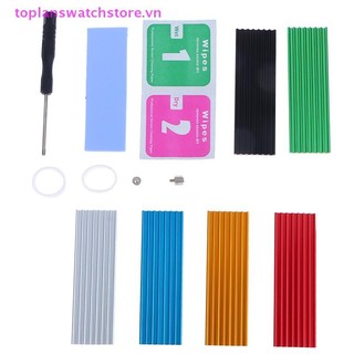 Toplanswatchstore Tấm tản nhiệt nhôm cho N80 NVMe M.2 NGFF 2280 PCIe SSD kèm đệm nhiệt, hỗ trợ HDD