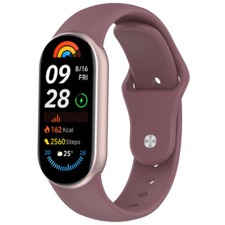 Dành Cho Xiaomi Miband 10 Dây Đeo Silicon Thể Thao Tương Thích Cho mi Band 10 NFC 9 8 Kim Loại Adapter Dây Đồng Hồ