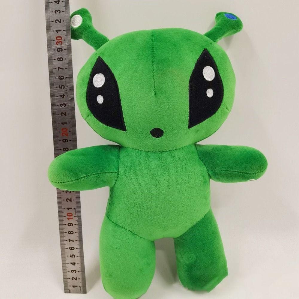 Búp bê động vật nhồi bông SAIA, Đồ chơi sang trọng dành cho người ngoài hành tinh 18 / 34CM mềm mại, Búp bê thoải mái đôi mắt to màu xanh lá cây dễ thương Quà tặng sinh nhật cho trẻ em