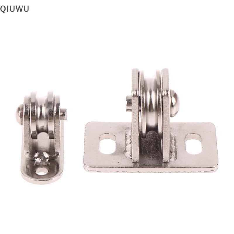 Con lăn ròng rọc QIUWU Vòng bi song công Ròng rọc bánh xe rãnh có thể tháo rời im lặng để xử lý và di chuyển vật liệu.