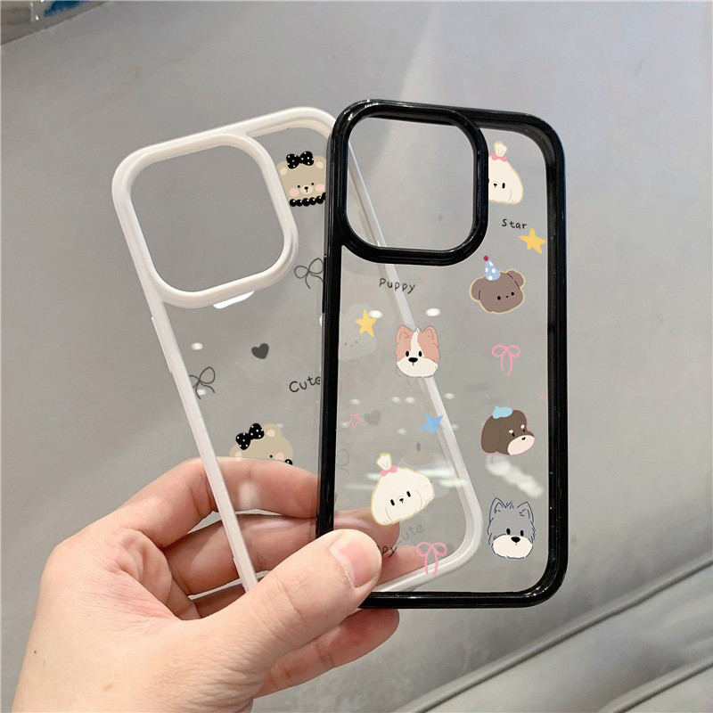 Dành Cho Samsung S26 S25 S24 Ultra S23 S24 FE S23 S22 S21 Plus S20 S21 FE Màu Sắc Tươi Sáng Động Vật Dễ Thương Trong Suốt Silicon Cứng Chống Sốc
