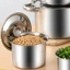 Nắp nồi tròn PYCOU, Nắp nồi đa năng bằng thép không gỉ, Làm dày thay thế 10-24cm Vỏ đựng nước sốt Đồ dùng nhà bếp