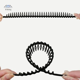 ELBBKG Nữ Đơn Giản Nhiều Màu Sắc Mờ Răng Đầu Gãy Tóc Hoàn Thiện Ngoài Trời Tóc Vòng Mũ Thời Trang Mới Phụ Kiện Tóc