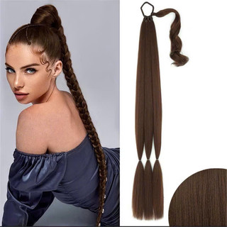 Tóc Giả Tết , Thắt Bính Cột Đuôi Sam 80cm (Tết Cùng Tóc Thật) Giúp Dày Và Dài Tóc Hamin