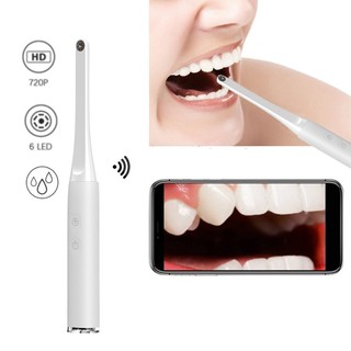 🔥Camera nội soi WIFI không dây Kiểm tra Nha khoa Nội soi Công cụ chỉnh nha với 6 đèn LED cho điện thoại thông minh-Đen Dễ dàng cài đặt